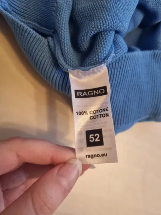 Maglione blu girocollo