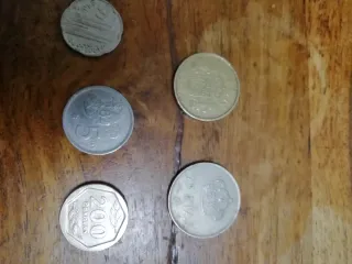 10 monedas de España pesetas