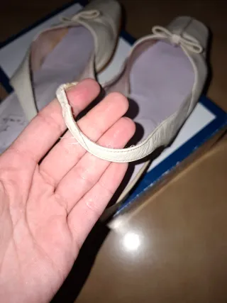 Zapatos abiertos piel color beige