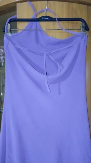 Vestido violeta de tirantes talla M