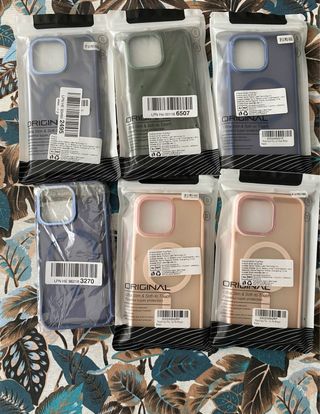 Pack de 6 fundas IPhone 14 pro max sin estrenar