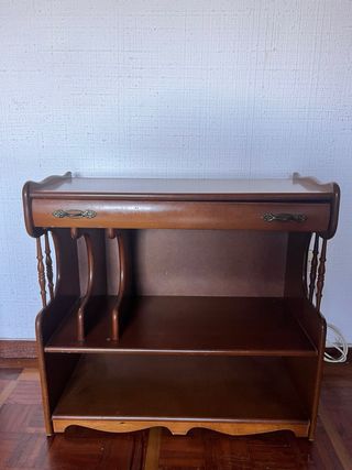 Mueble recibidor salón madera