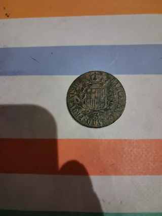 Moneda Antigua Tres Cuartos