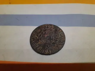 Moneda Antigua Tres Cuartos