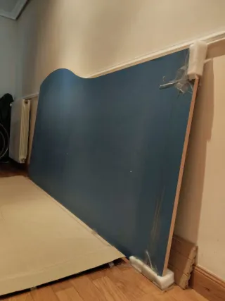 Cabecero lateral Cama Nido 90 Azul Curvo