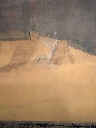 Rotolo Seta Dipinta Mano Cina Vintage