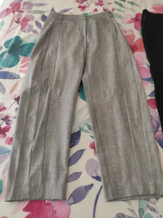 Pantalones de vestir mujer grises y negros