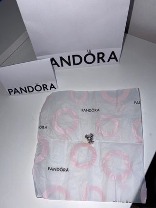 Set de 2 charms Pandora Stitch Rosa y plata