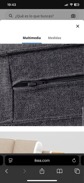 Sofá KIVIV 3 plazas + chaiselongue