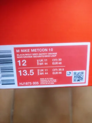 Zapatillas Nike Metcon 6 NUEVA t.46