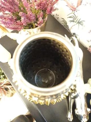 Jarrón Zara Home Púas Dorado Marrón