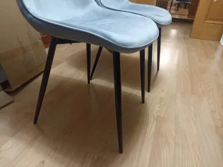 Juego de 2 sillas comedor/cocina grises