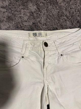 2 Pantalones Cortos Vaqueros Blancos Talla 36-38