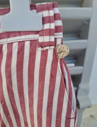 Pantalón vestir corto rayas niño Pilar Batanero