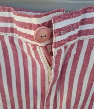 Pantalón vestir corto rayas niño Pilar Batanero