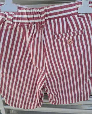 Pantalón vestir corto rayas niño Pilar Batanero