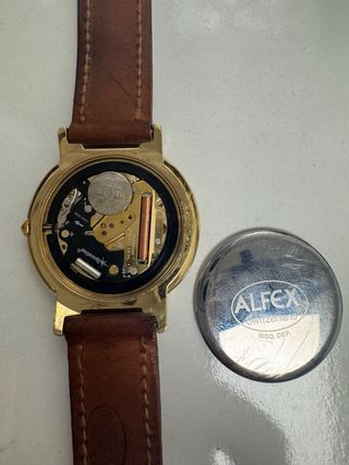 Reloj Alfex Swiss Made chapado en oro 10 micras