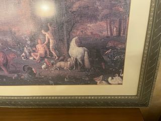 1 cuadro con puzle y 2 solo el marco