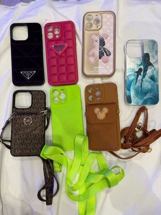 Fundas iPhone 15 Pro Max (LV, MK, Prada)