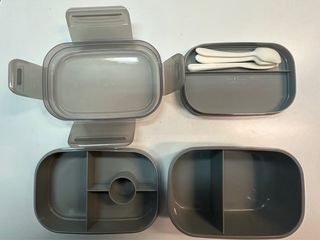 Fiambrera 3 capas con cubiertos