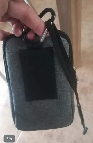 Bolso Adidas gris pequeño