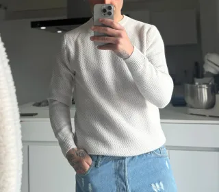 Maglioncino uomo panna L