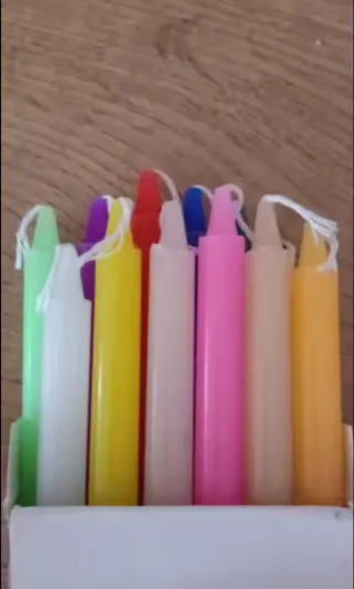 Set 12 Candele Ritualizzare Wicca Magia Esoterismo