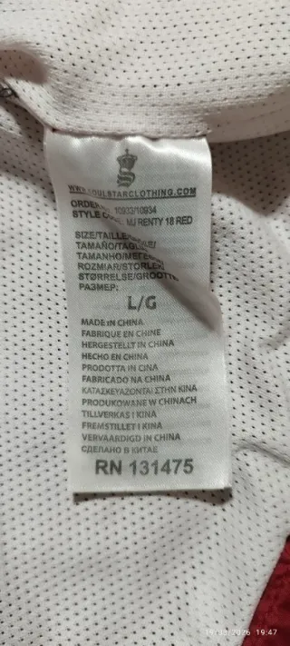 Chaqueta Cortavientos con Capucha Roja