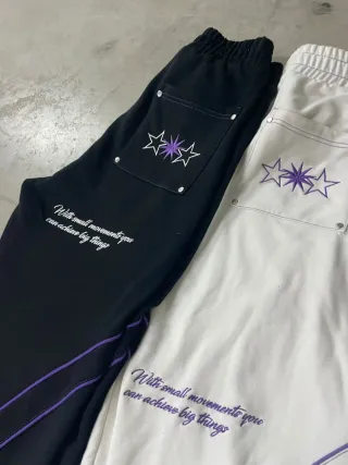 Conjunto blanco de moda emergente