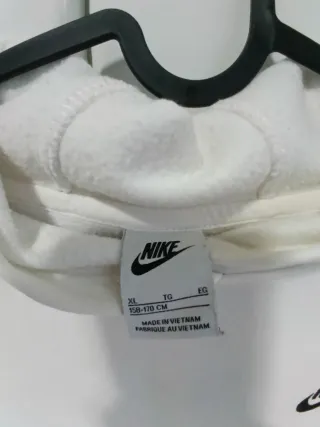 Sudadera Nike niño blanca