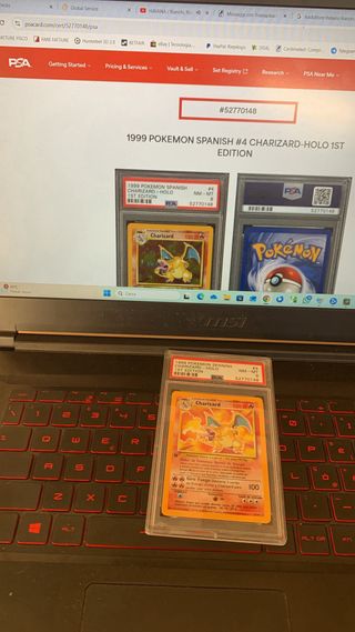 Pokemon Charizard 1st Edition PSA 8 Holo