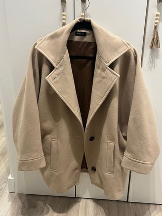 Abrigo Massimo Dutti Beige Talla Unica