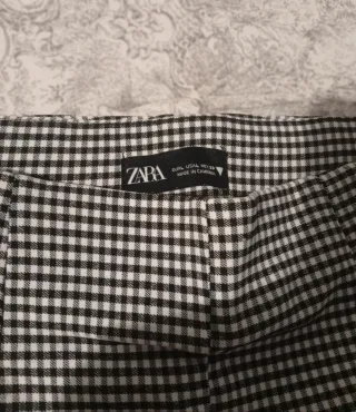 Leggings Zara Talla L Blanco y Negro
