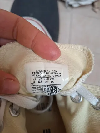 Converse All Star Alte Bianche