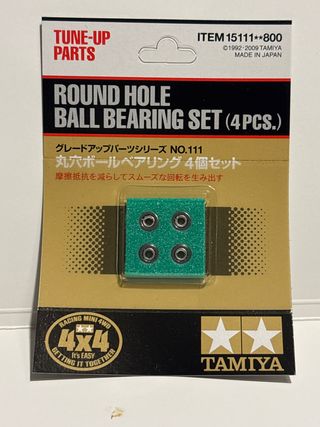 Tamiya Round Hole Ball Bearing set da 4 New!!