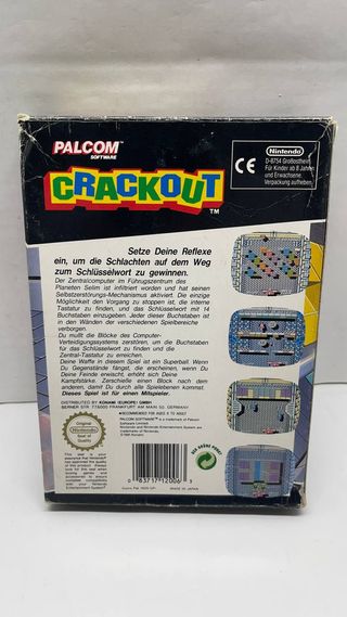 Crackout per NES Versione PAL