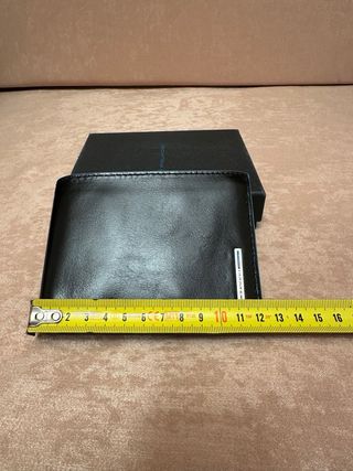 Portafoglio Piquadro Blue Square Nero in vera pell