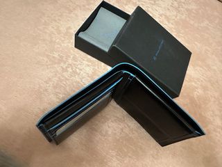 Portafoglio Piquadro Blue Square Nero in vera pell