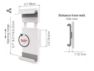 Soporte de Pared para Tablet 7 a 12", Nuevo