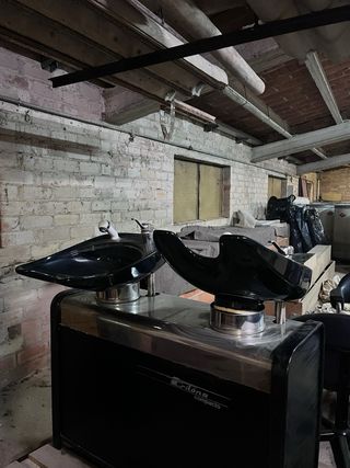 Lavabo peluquería doble