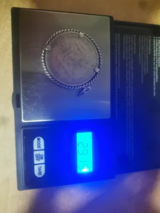 Duro Plata Alfonso XII 1875 Engarzado