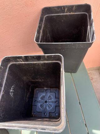 Lote 9 Macetas Exterior + Platos