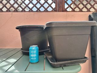 Lote 9 Macetas Exterior + Platos