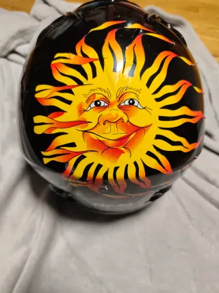 Casco Moto Takachi Sol Sonriente como nuevo