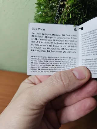 Tappeto da tavolo in erba artificiale