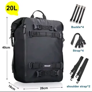 Set 4 borse moto Rhinowalk 80L