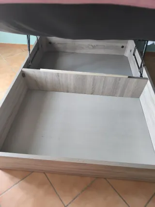 Canapé abatible madera y tela