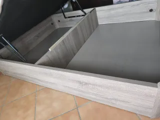 Canapé abatible madera y tela