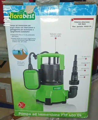 Bomba de agua sumergible Florabest FTP 400 E4