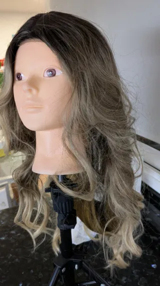Peluca rubia 65 cm Feshfen